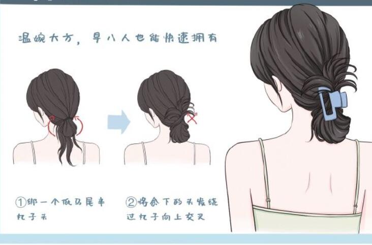 鯊魚夾發(fā)型教程，南寧扎發(fā)培訓造型課