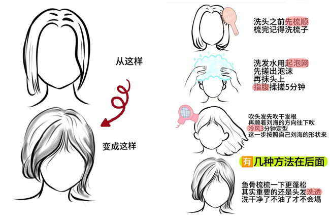 廣西燙發(fā)：如何讓八字劉海變蓬松？