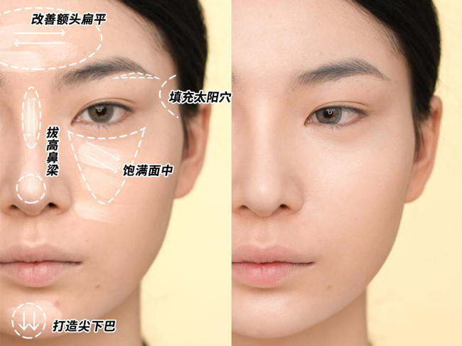 南寧美妝教學：光影化妝術教程，打造骨感臉