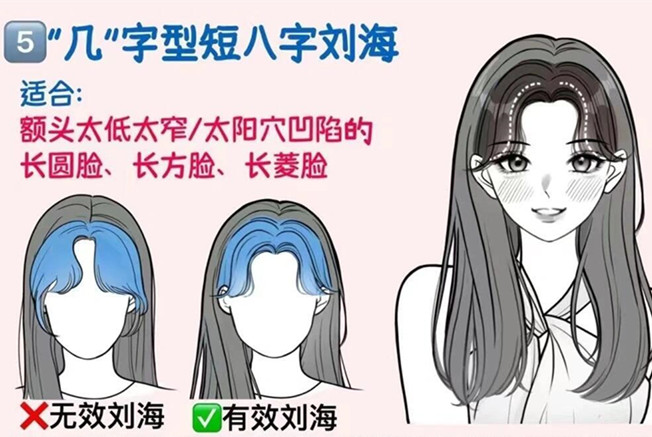 如何護理短八字劉海 ？南寧學剪女發(fā)