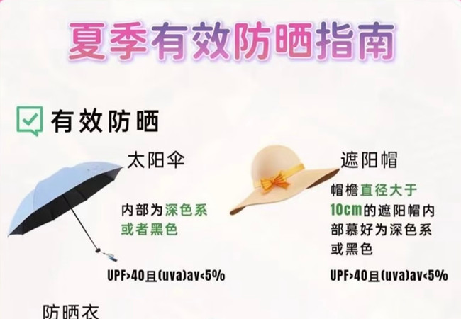 夏季如何有效防曬，美容護(hù)膚零基礎(chǔ)