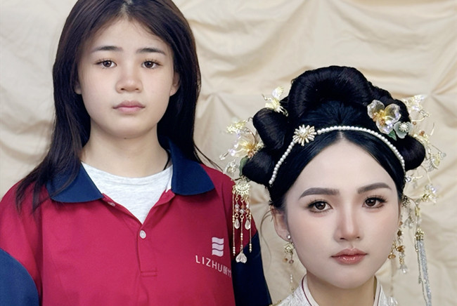 婚禮秀禾造型，南寧化妝訓(xùn)練