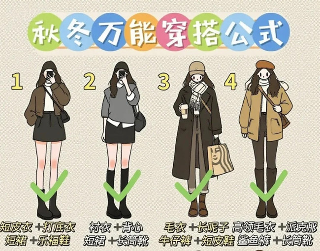 秋冬通用穿搭技巧，廣西化妝形象設(shè)計(jì)學(xué)校分享
