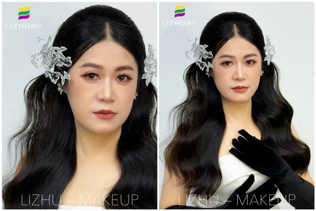 半披新娘造型，廣西教化妝