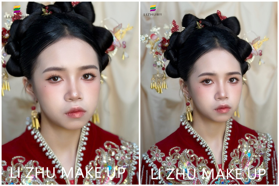 秀禾新娘造型，廣西新娘跟妝學(xué)習(xí)作品